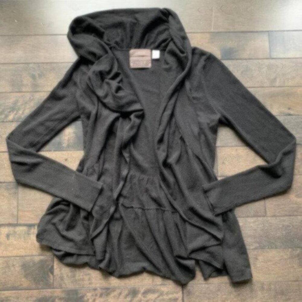 Anthropologie Black Cardigan Sweater